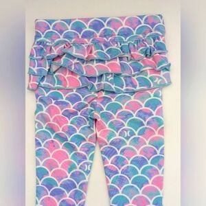 Hurley Baby Girl (Size 12 Months) Leggings/Sweatpants With Ruffles On The Back